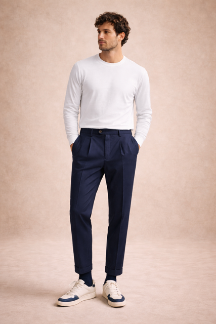 Maglieria da uomo in cotone made in italy