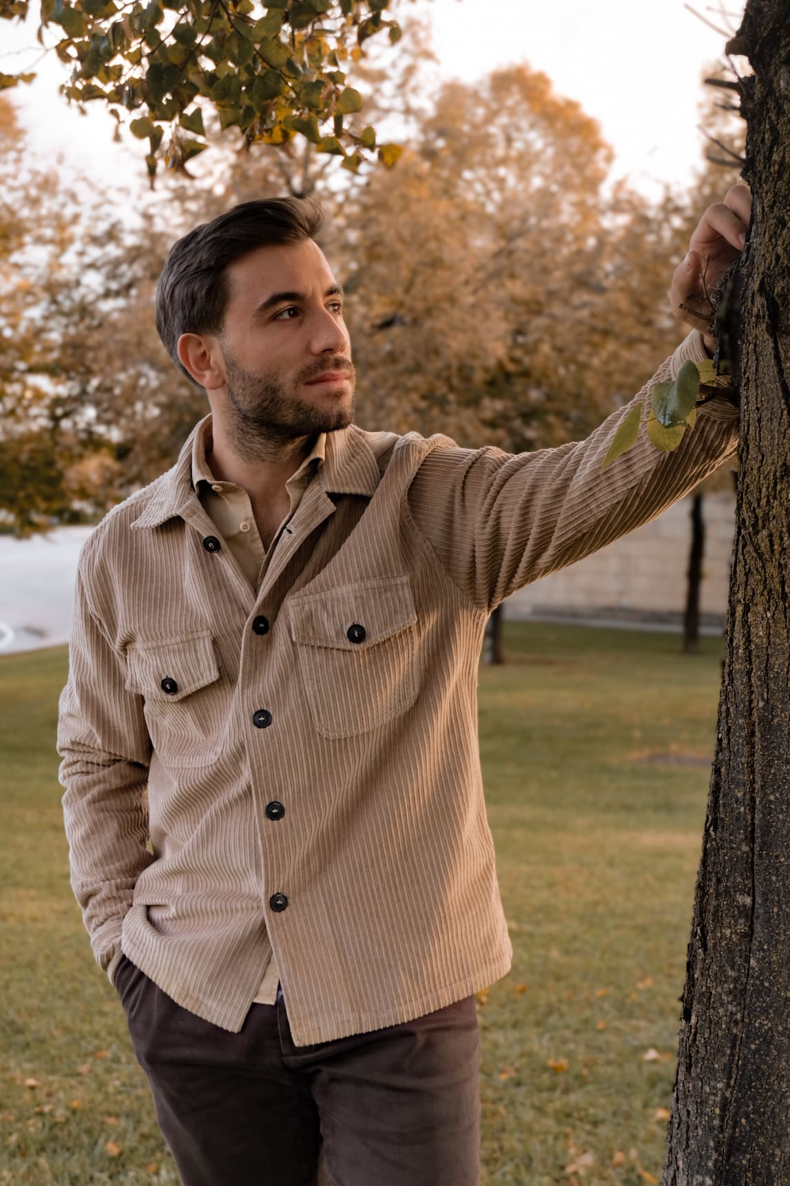 Giacca da uomo in cotone made in italy