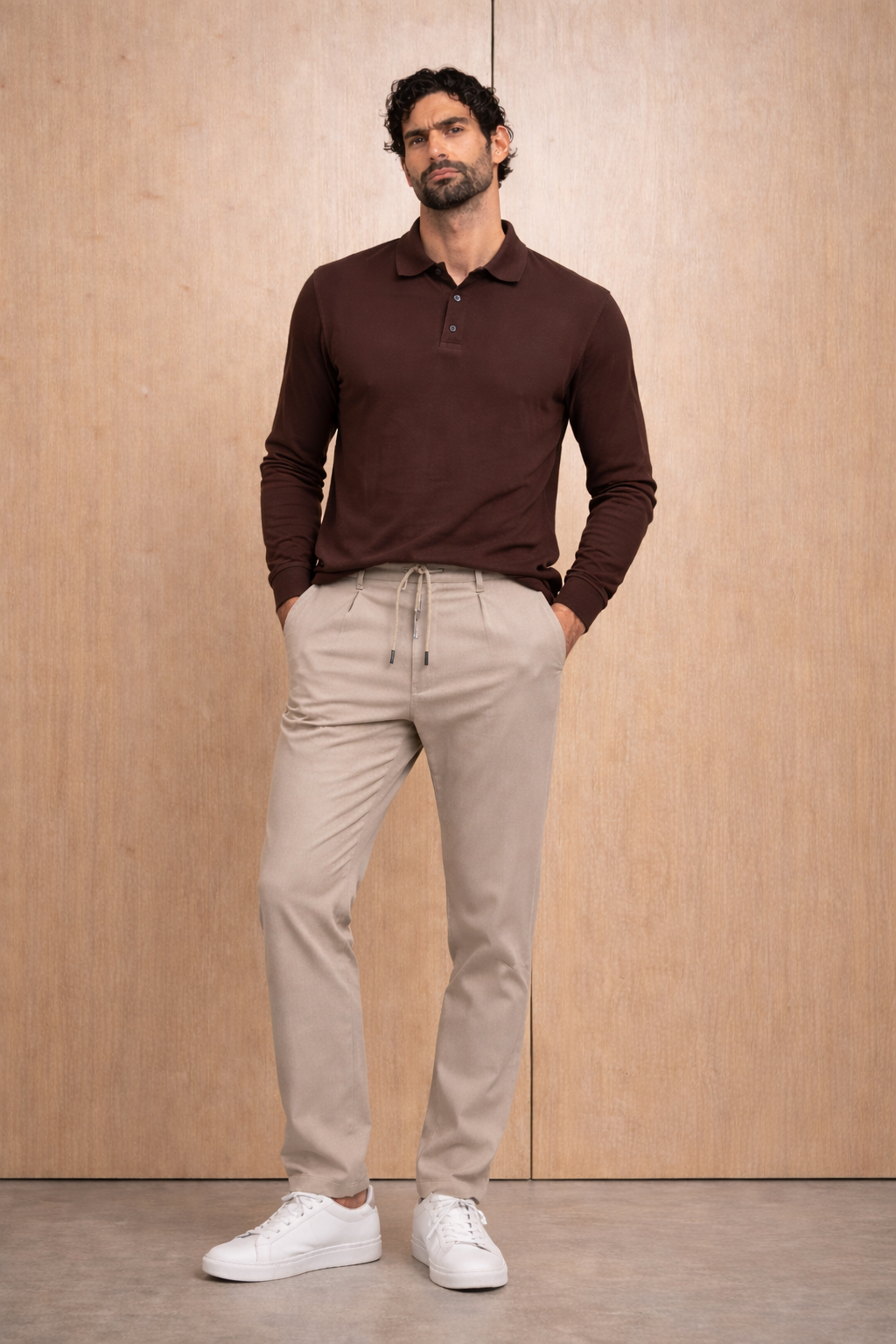 polo da uomo in cotone made in italy