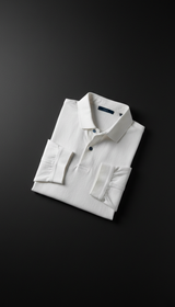 Polo lino bianco porcellana
