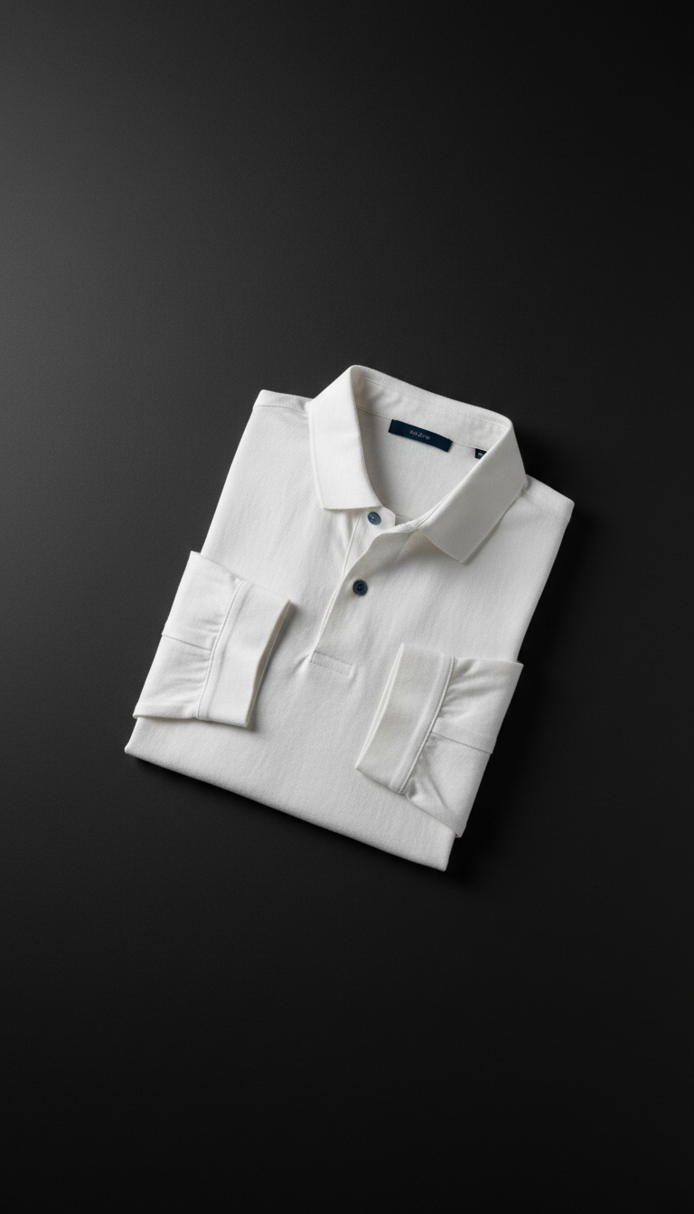 Polo lino bianco porcellana