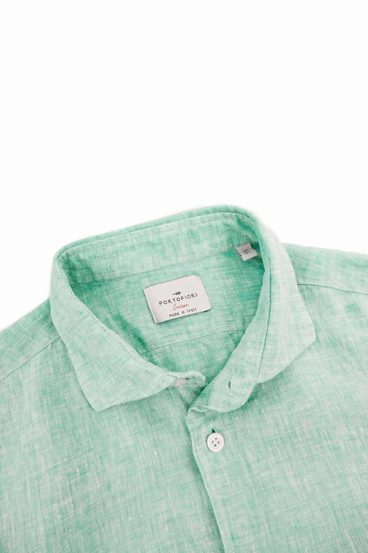 Camicia lino verde uomo– 100% lino