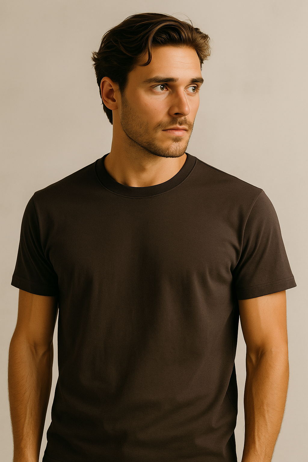 T shirt in cotone egiziano da uomo Made in Italy 