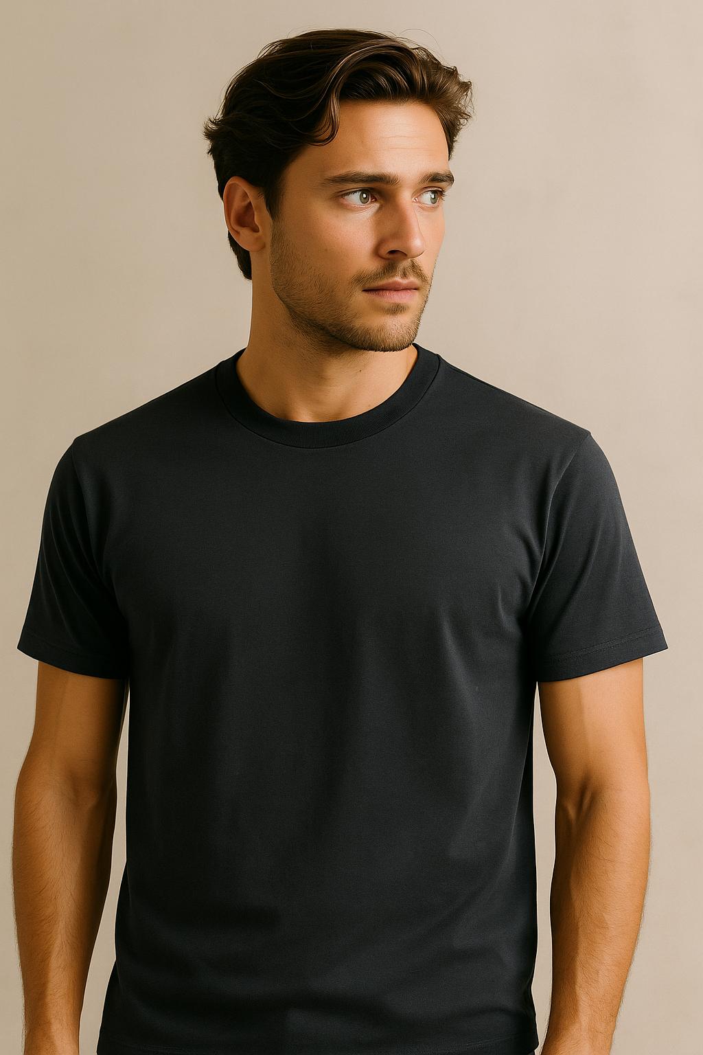 T shirt in cotone egiziano da uomo Made in Italy