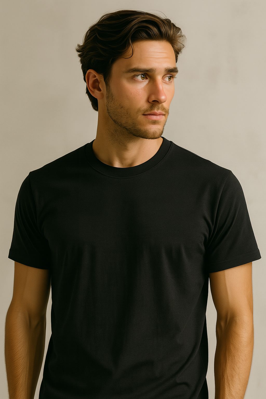 T shirt in cotone egiziano da uomo Made in Italy 