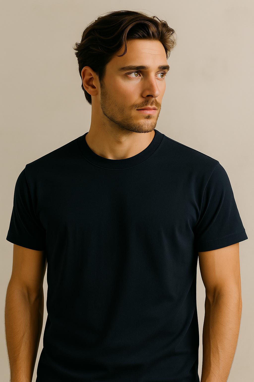 T shirt in cotone egiziano da uomo Made in Italy 