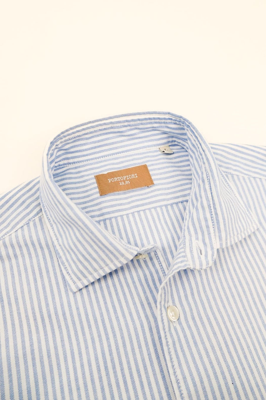 camicia da donna in oxford a righe made in italy