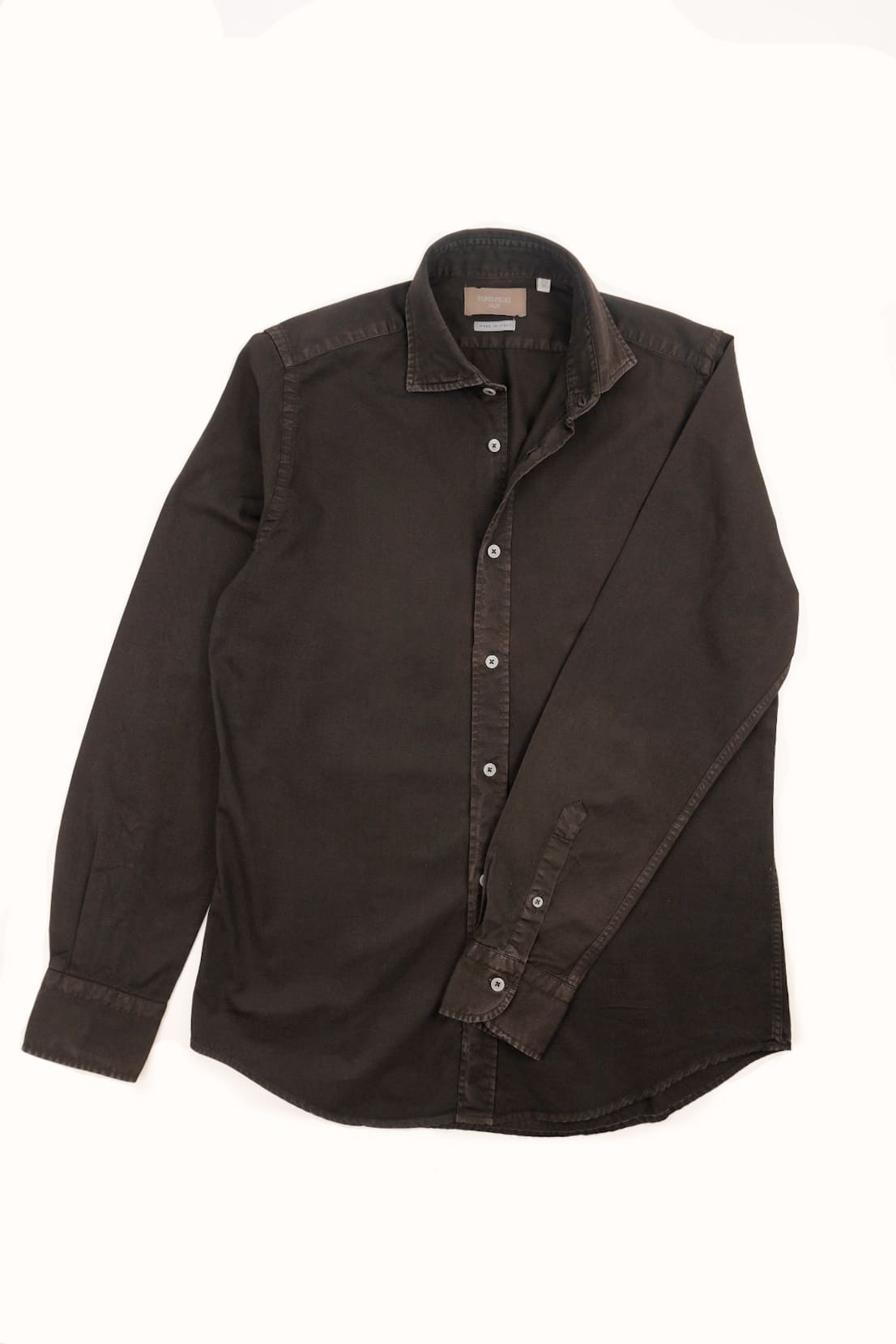 camicia da donna in gabardina di cotone made in italy