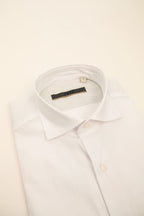 camicia da donna in cotone popeline bianca made in italy