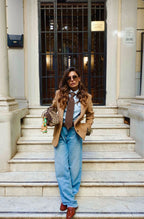 camicia da donna in gabardina di cotone made in italy