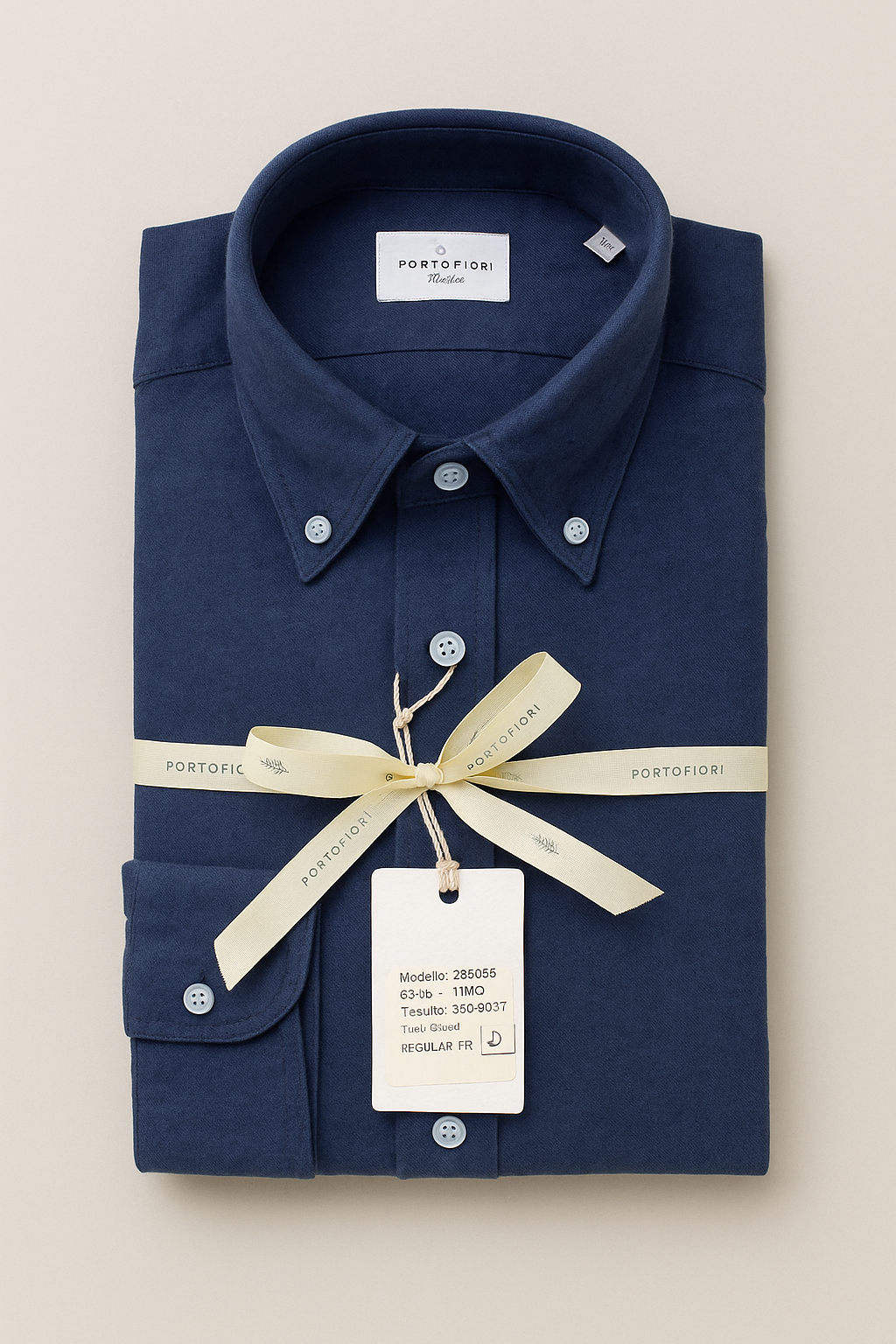 Hellblaues Oxford-Hemd aus Baumwolle