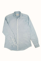 camicia da donna in gabardina di cotone made in italy