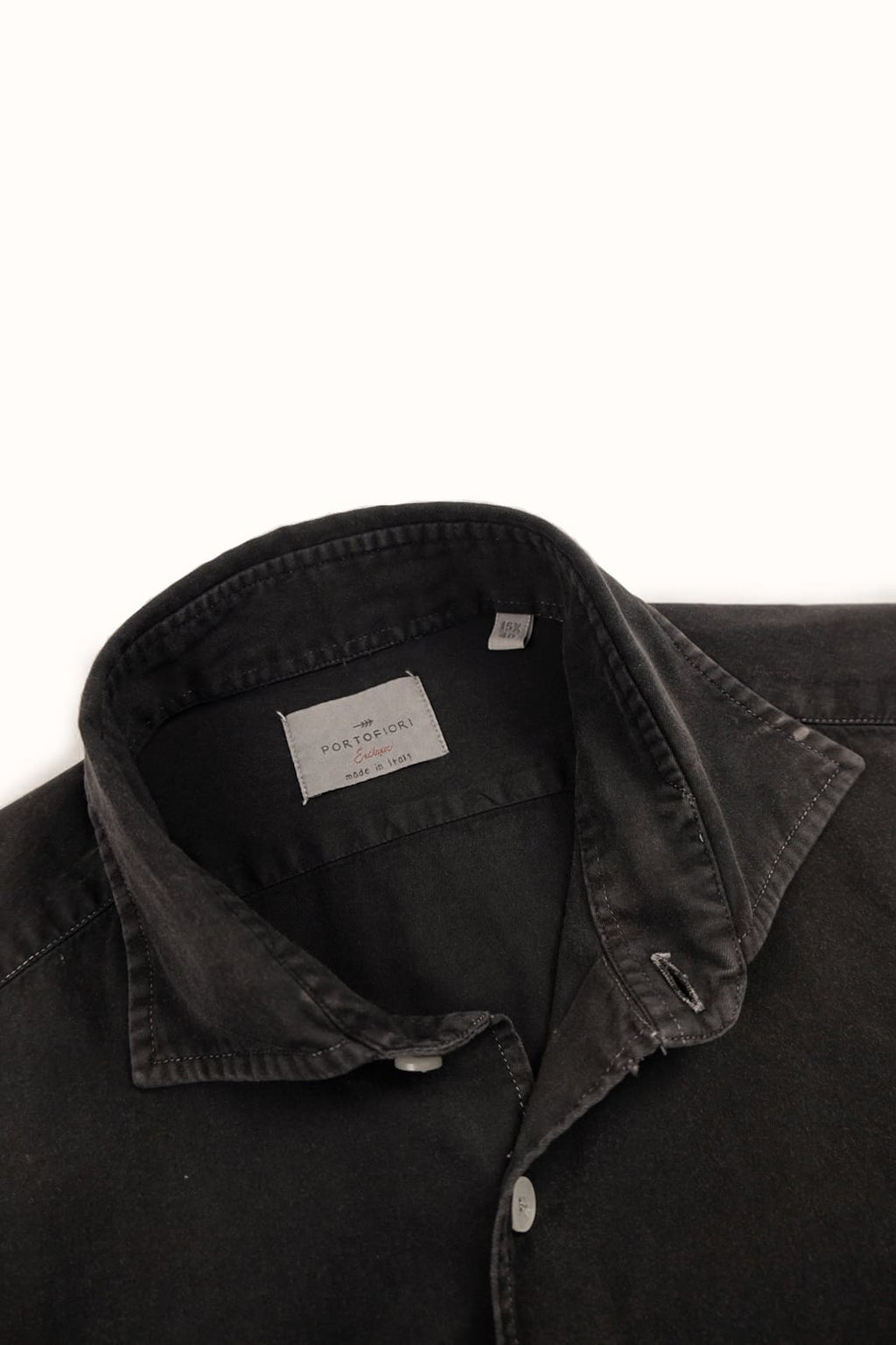 Camicia denim uomo blu 100% cotone made in Italy Portofiori, perfetta per look casual ed eleganti