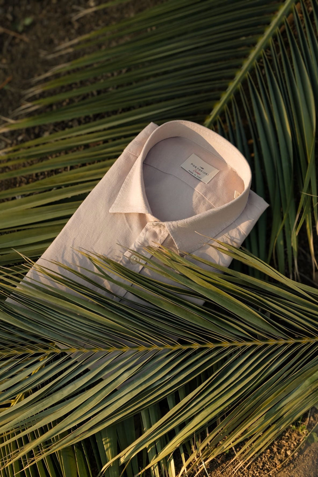 camicia italiana lino beige made in italy 