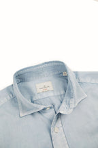 camicia da donna in gabardina di cotone made in italy