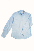 Camicia collo Botton down Tinta Unita Oxford azzurra