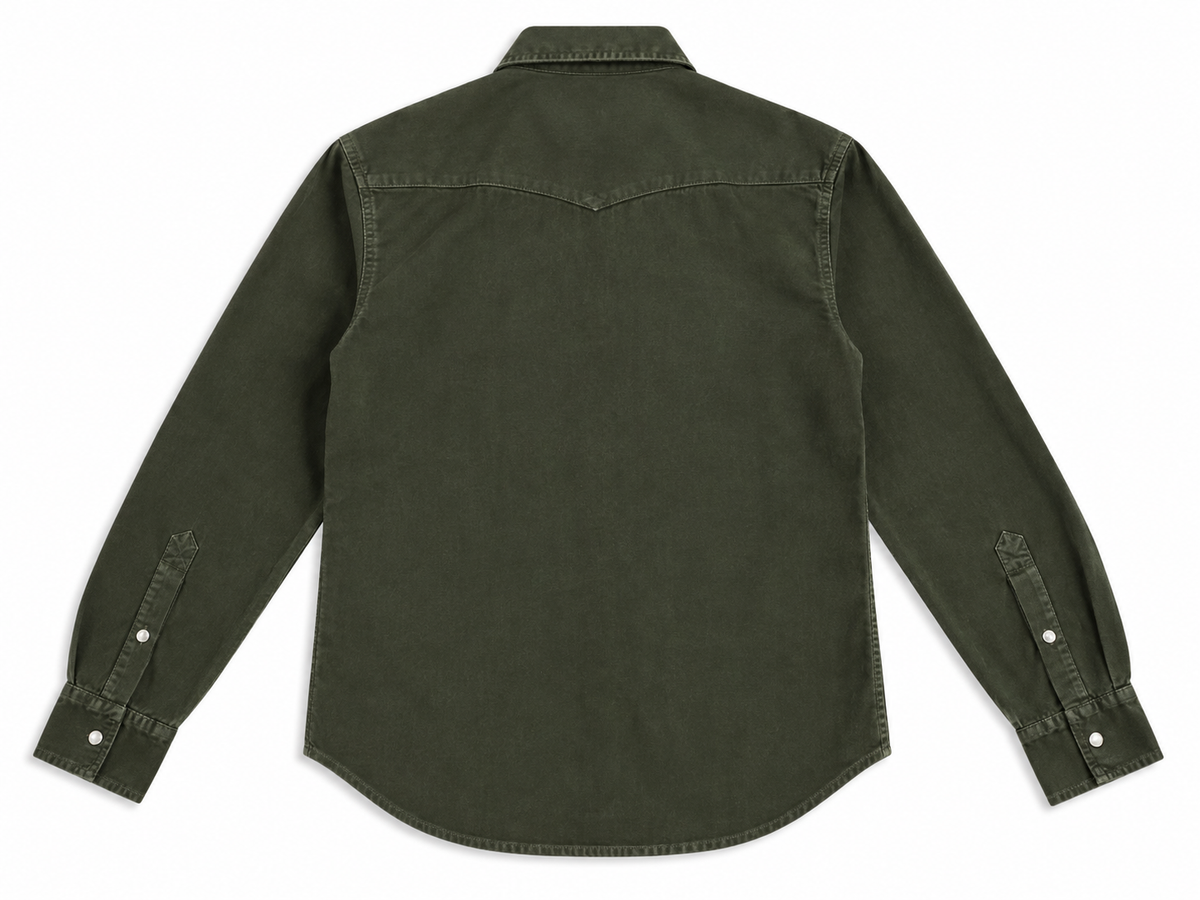 camicia-texana-cotone-verde-dietro