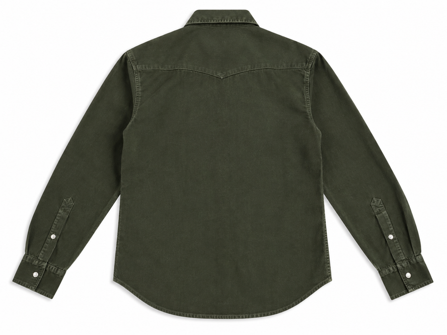 camicia-texana-cotone-verde-dietro