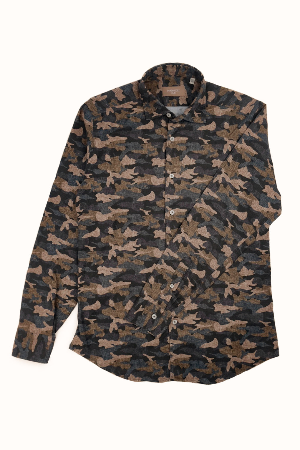 camicia-uomo-cotone-fantasia-camouflage camicia uomo cotone camouflage made in italy