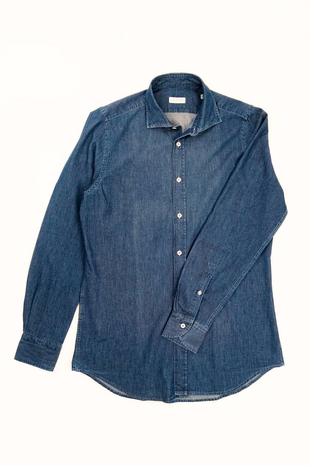 Camicia denim blu donna – 100% cotone