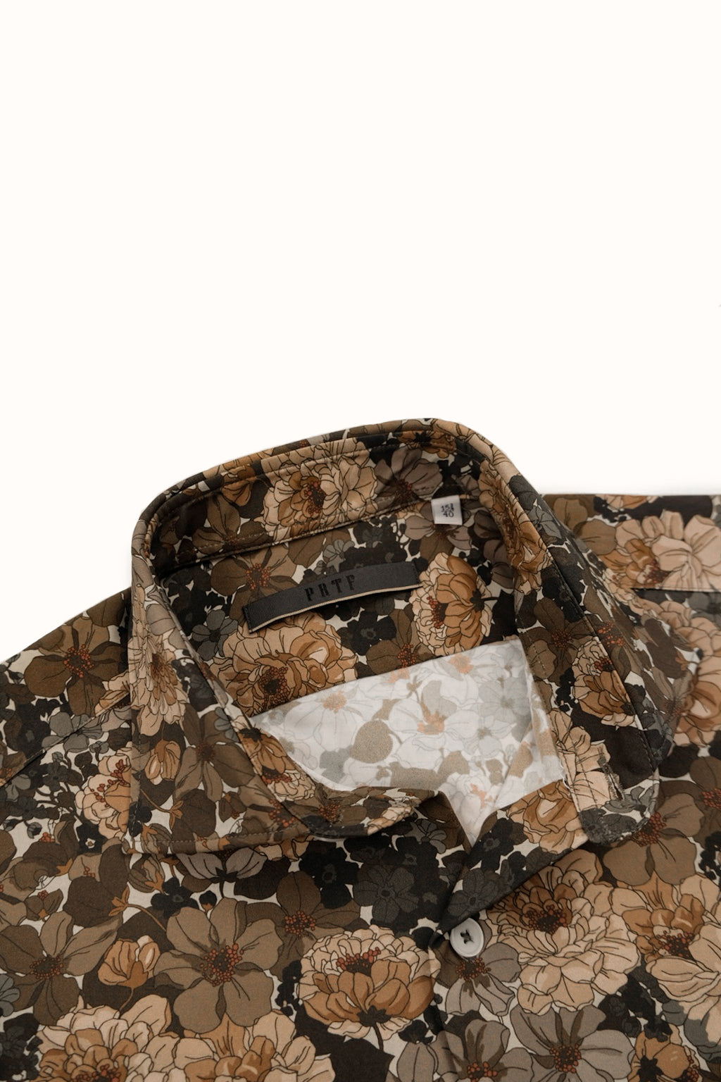 Camicia collo francese fantasia Popeline Tecnico