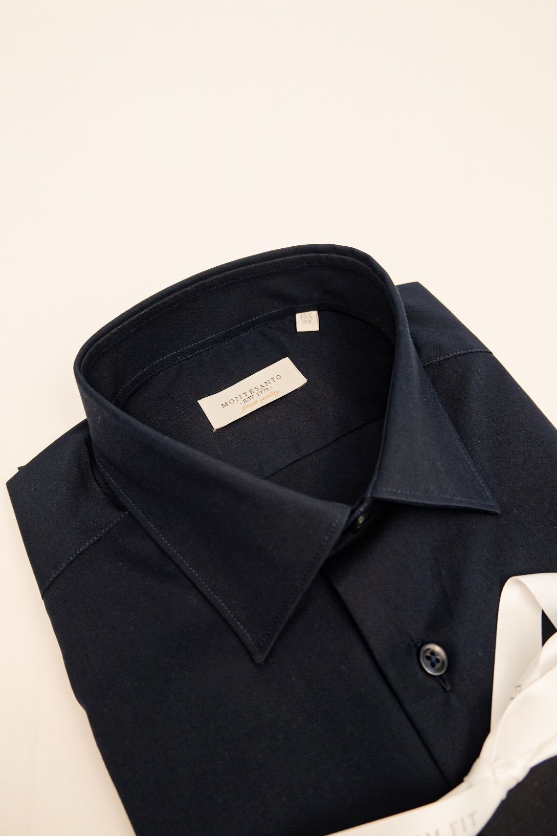 camicia da uomo classica blu slim fit made in italy