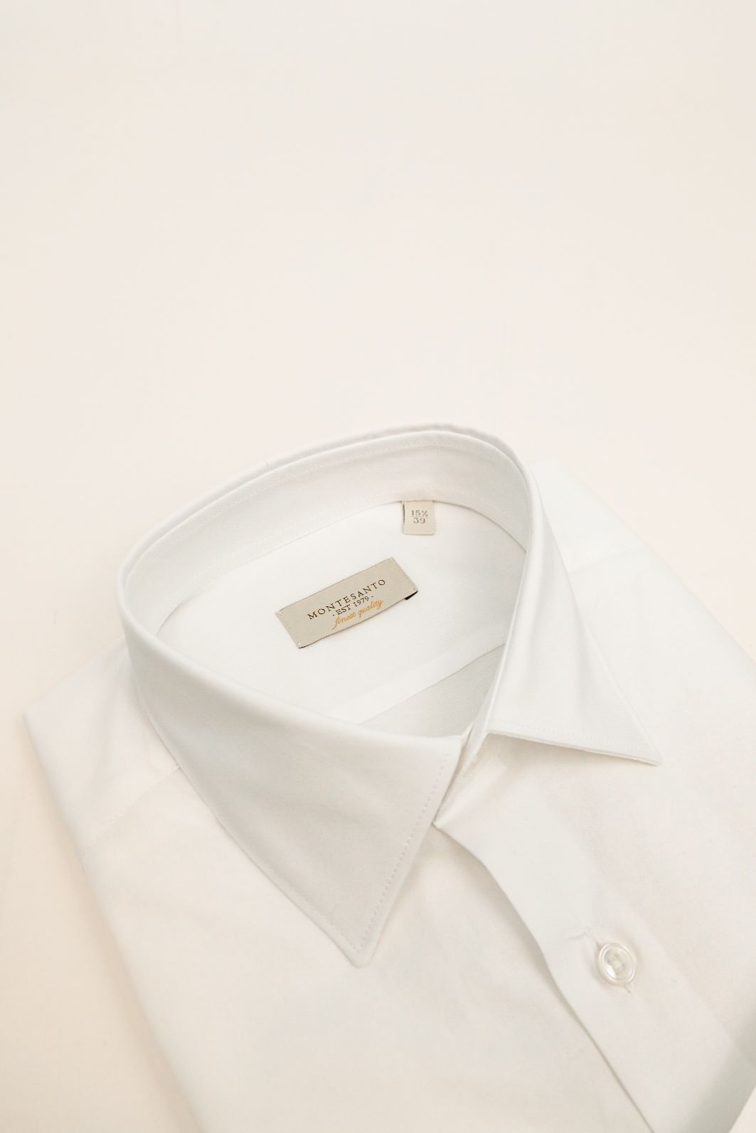 Camicia classica bianca uomo in cotone popeline elasticizzato