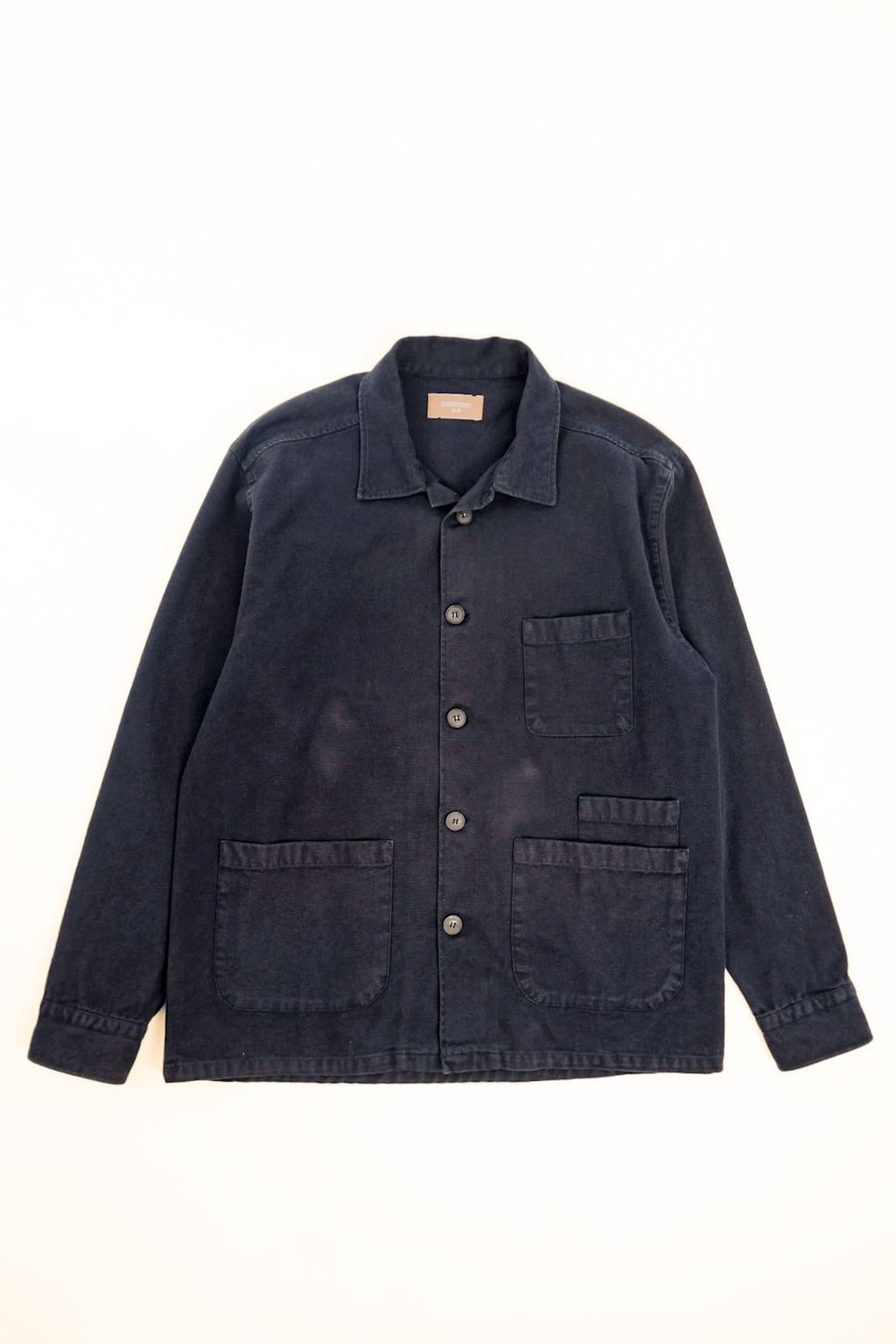 giacca da uomo di cotone blu made in italy