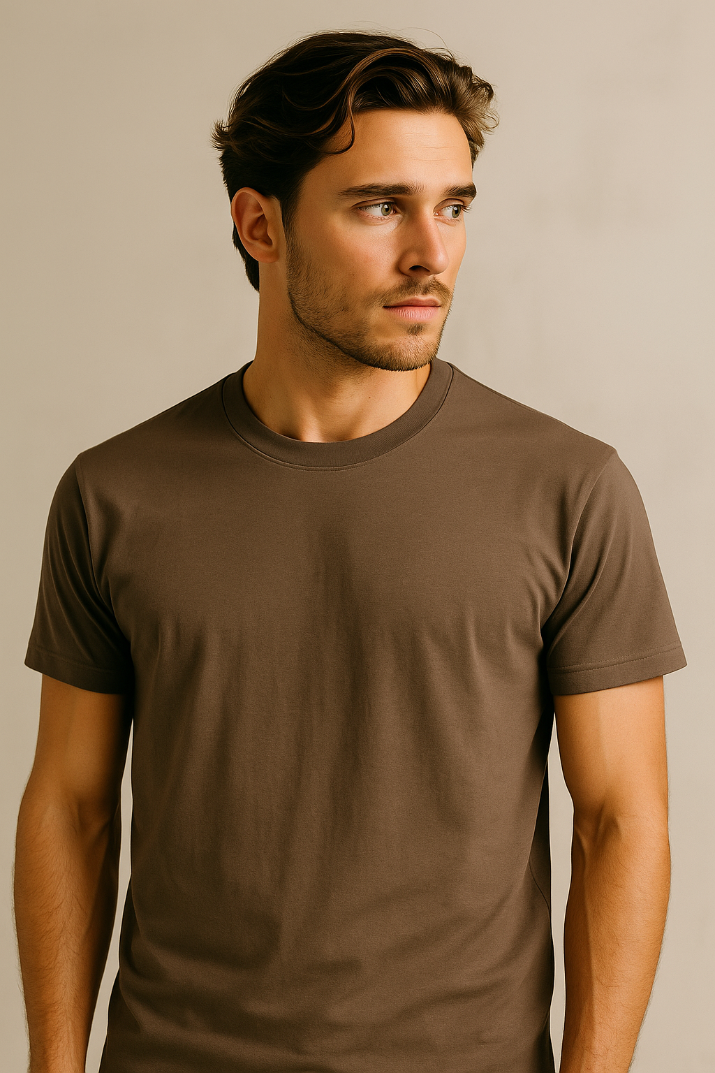 maglia di cotone supima bianca made in italy da uomo portofiori
