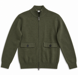 maglione-bomber-uomo-lana-cotone-verde-davanti
