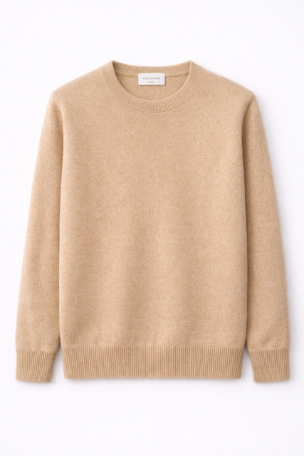maglione-girocollo-beige-lana-cashmere-uomo-made-in-italy