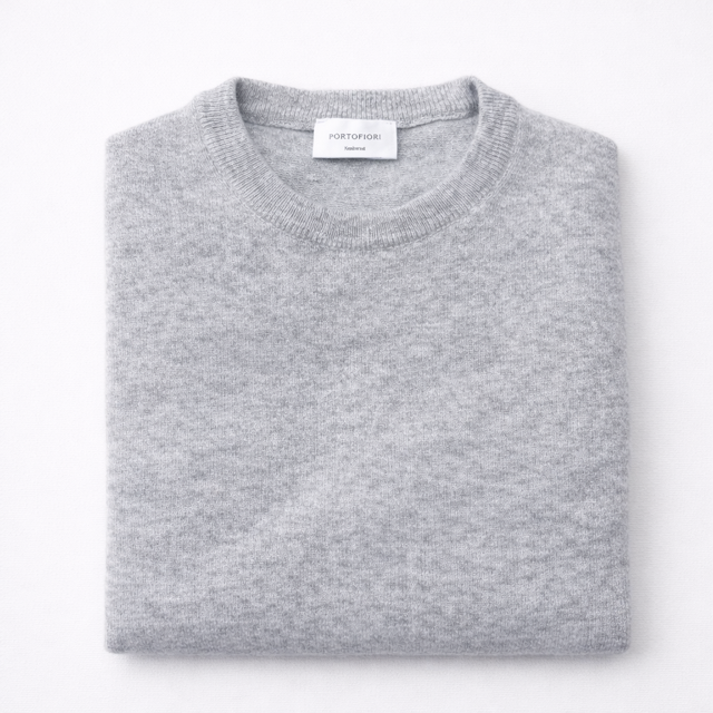 maglione-girocollo-grigio-lana-cashmere-uomo-made-in-italy-piegato