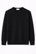 maglione-girocollo-nera-lana-cashmere-uomo-made-in-italy