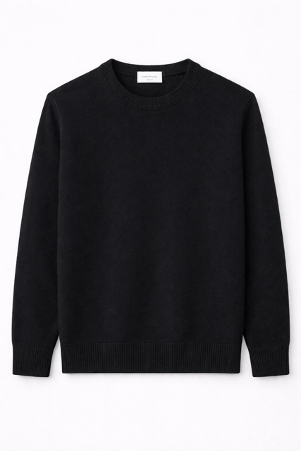 maglione-girocollo-nera-lana-cashmere-uomo-made-in-italy