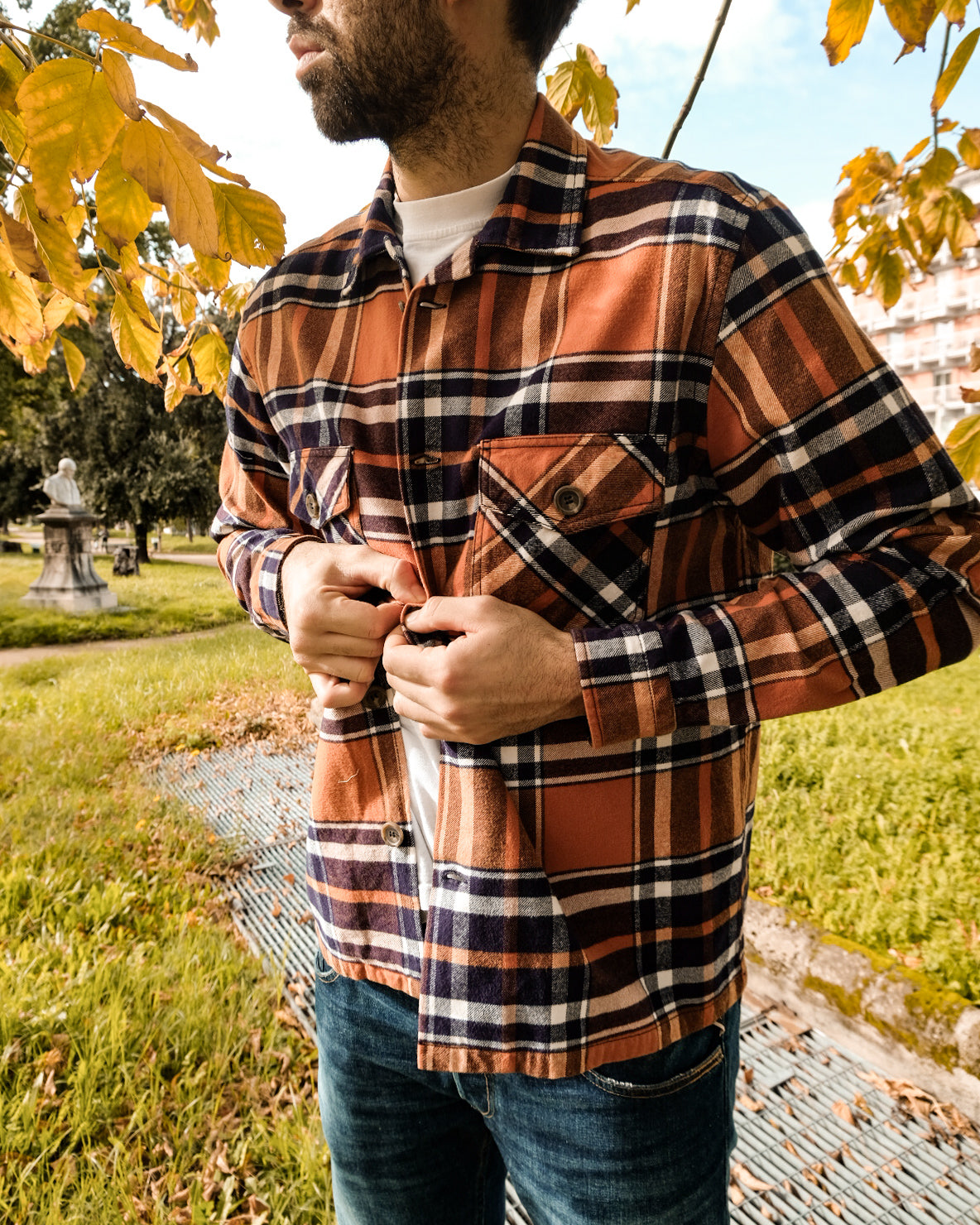 Camicia flanella sale quadri uomo