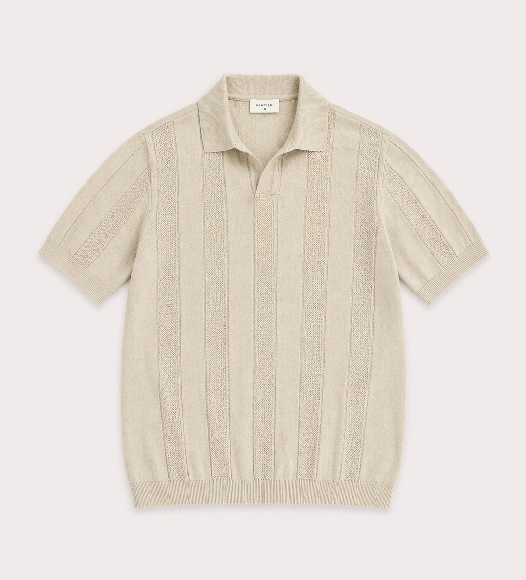 Polo in Maglia di Cotone fantasia