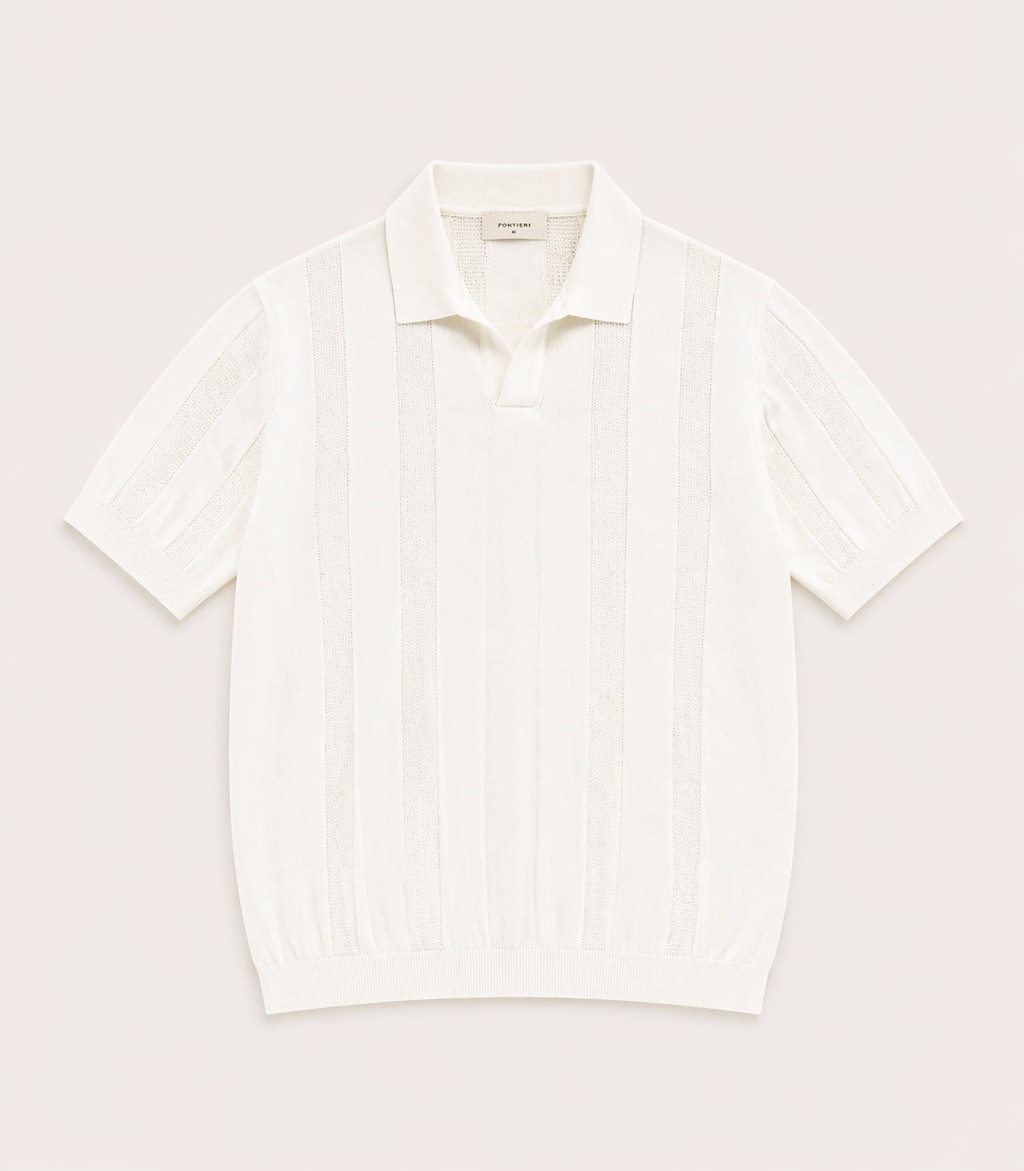 Polo in Maglia di Cotone fantasia