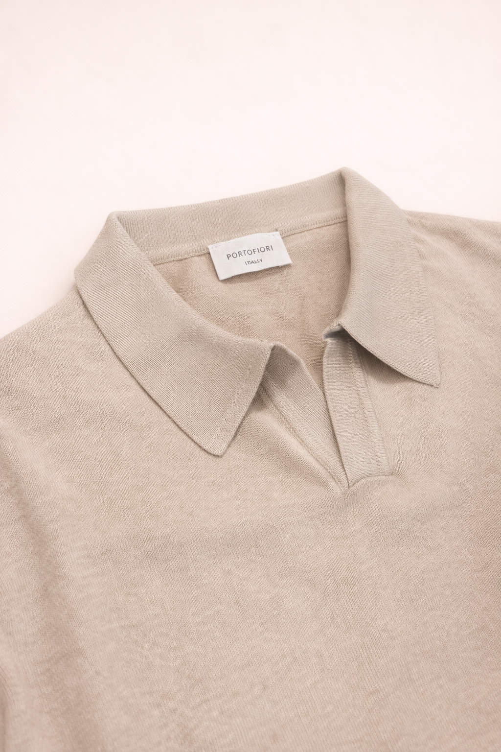 polo-maglia-cotone-made-in-italy-beige-dettaglio