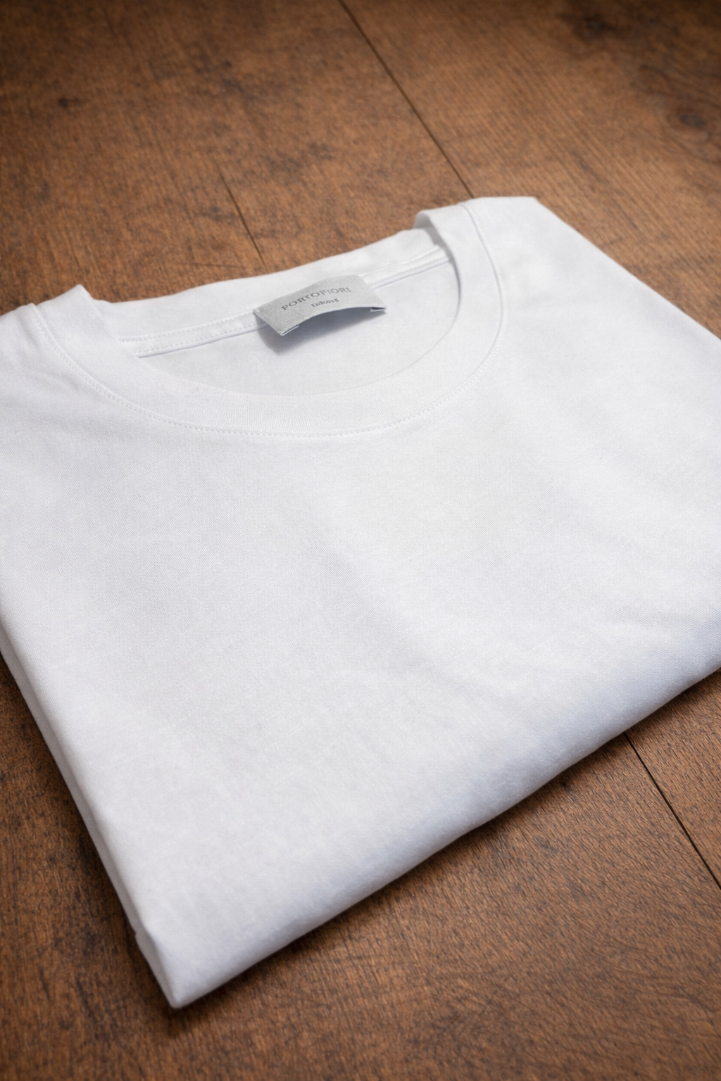 t shirt manica lunga in cotone bianco da uomo made in italy