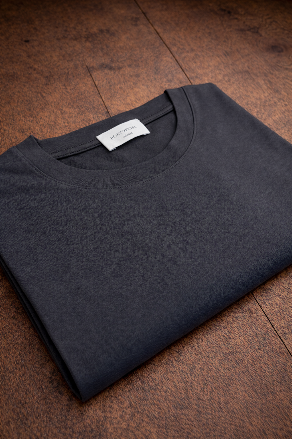 t shirt in cotone manica lunga grigia da uomo made in italy