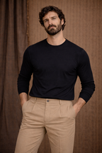 t-shirt-cotone-nera-made-in-italy-uomo-indossata