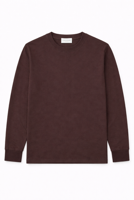 T-Shirt di Cotone Manica Lunga