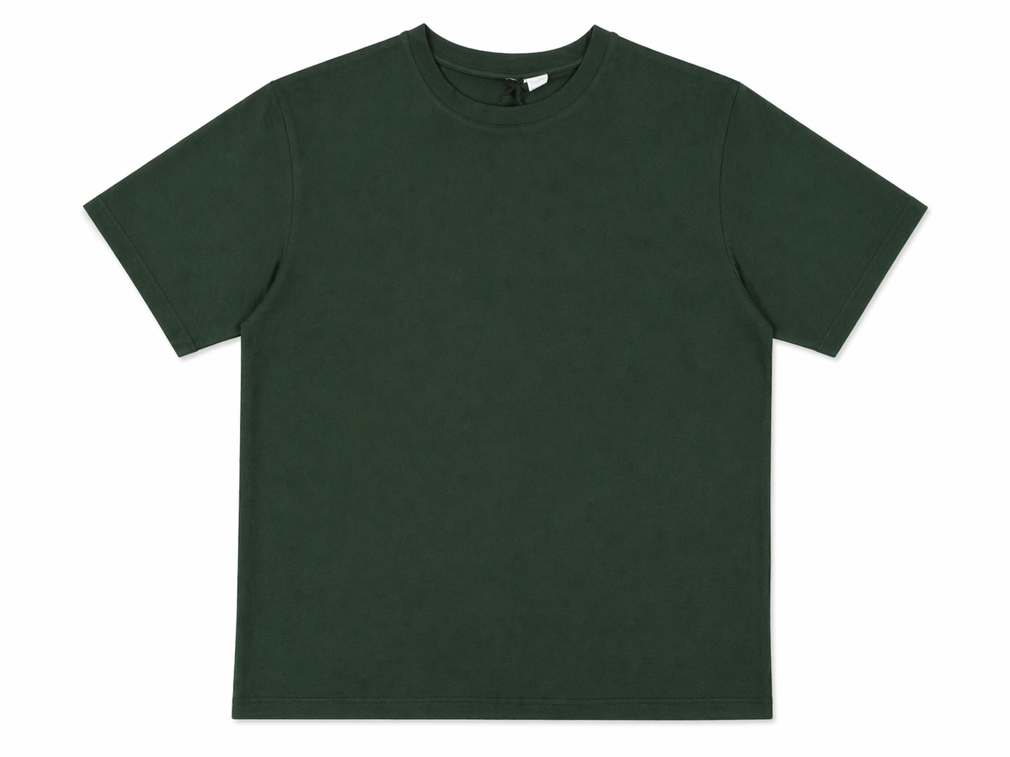 t-shirt-cotone-uomo-supima-verde-mezza-manica-made-in-italy-davanti