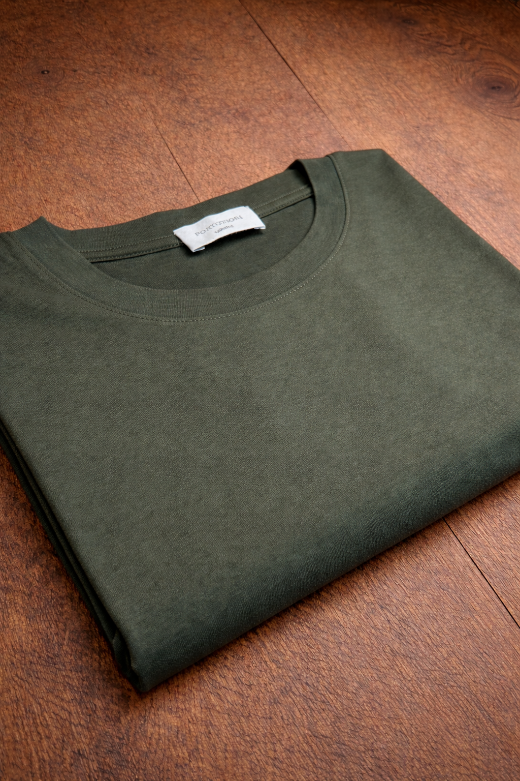 t shirt in cotone da uomo manica lunga verde made in italy