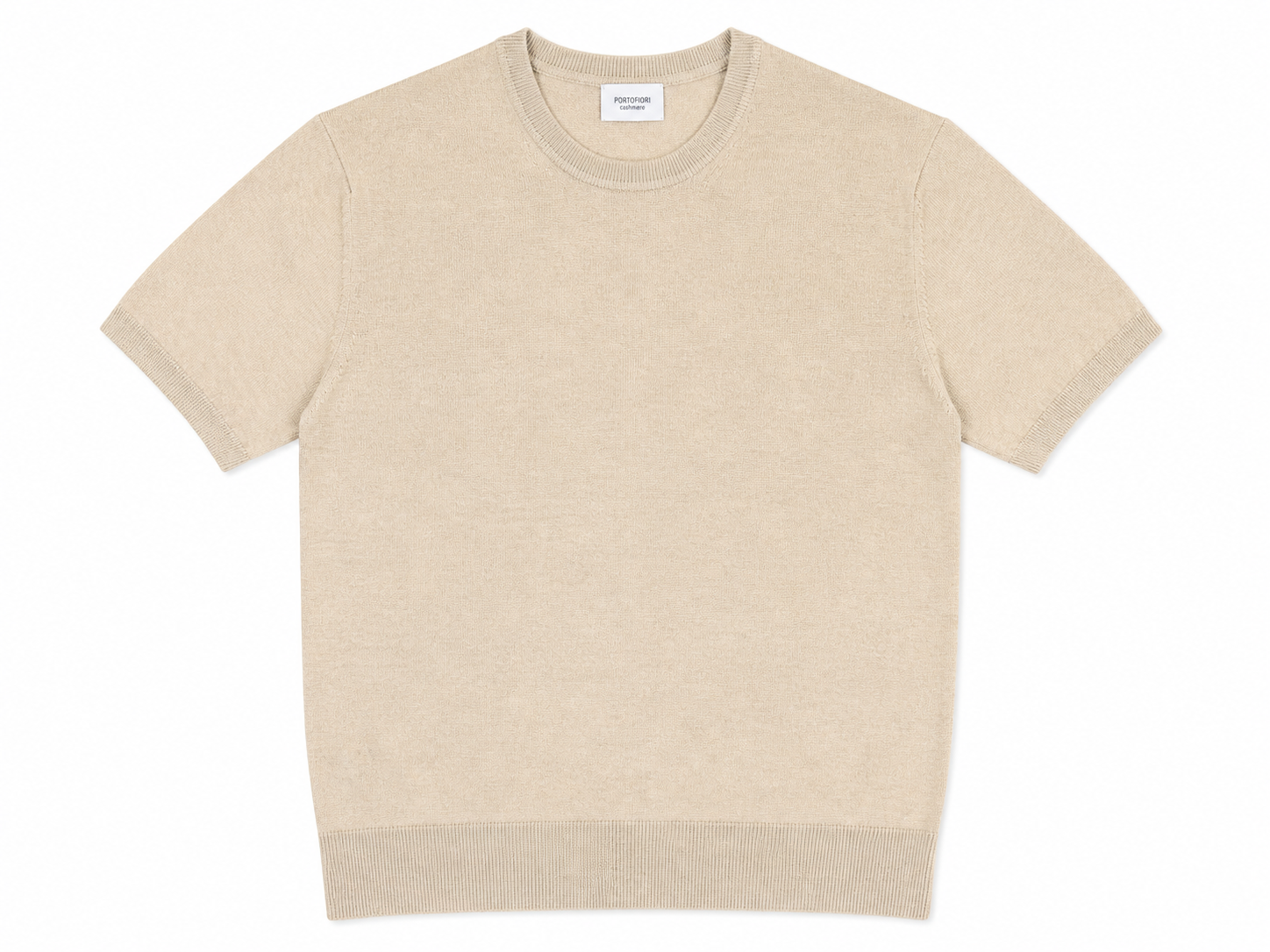 T-Shirt in Maglia di Cotone delavato