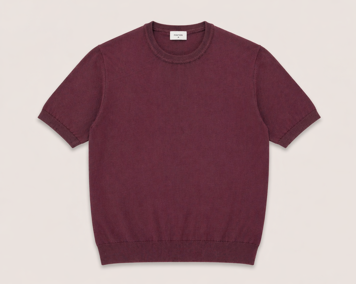 T-Shirt in Maglia di Cotone delavato