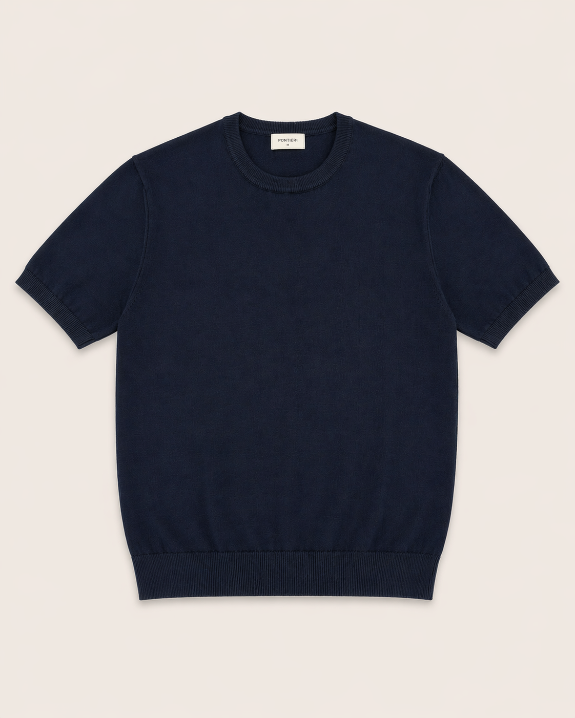 T-Shirt in Maglia di Cotone delavato